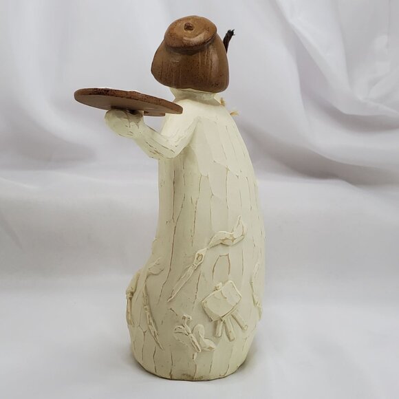 Flurryville Collection AUNT ARCTICA 8" Figurine Snowman Artist Paint Brush Box - Picture 7 of 13